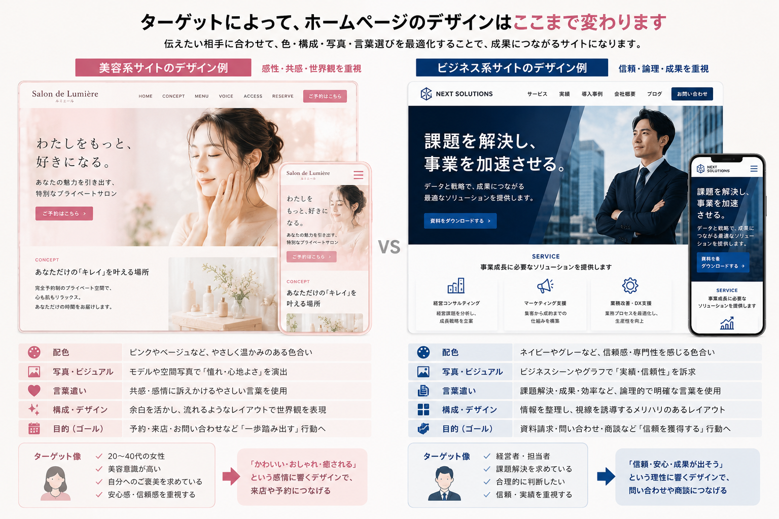 ホームページ制作におけるターゲット設計