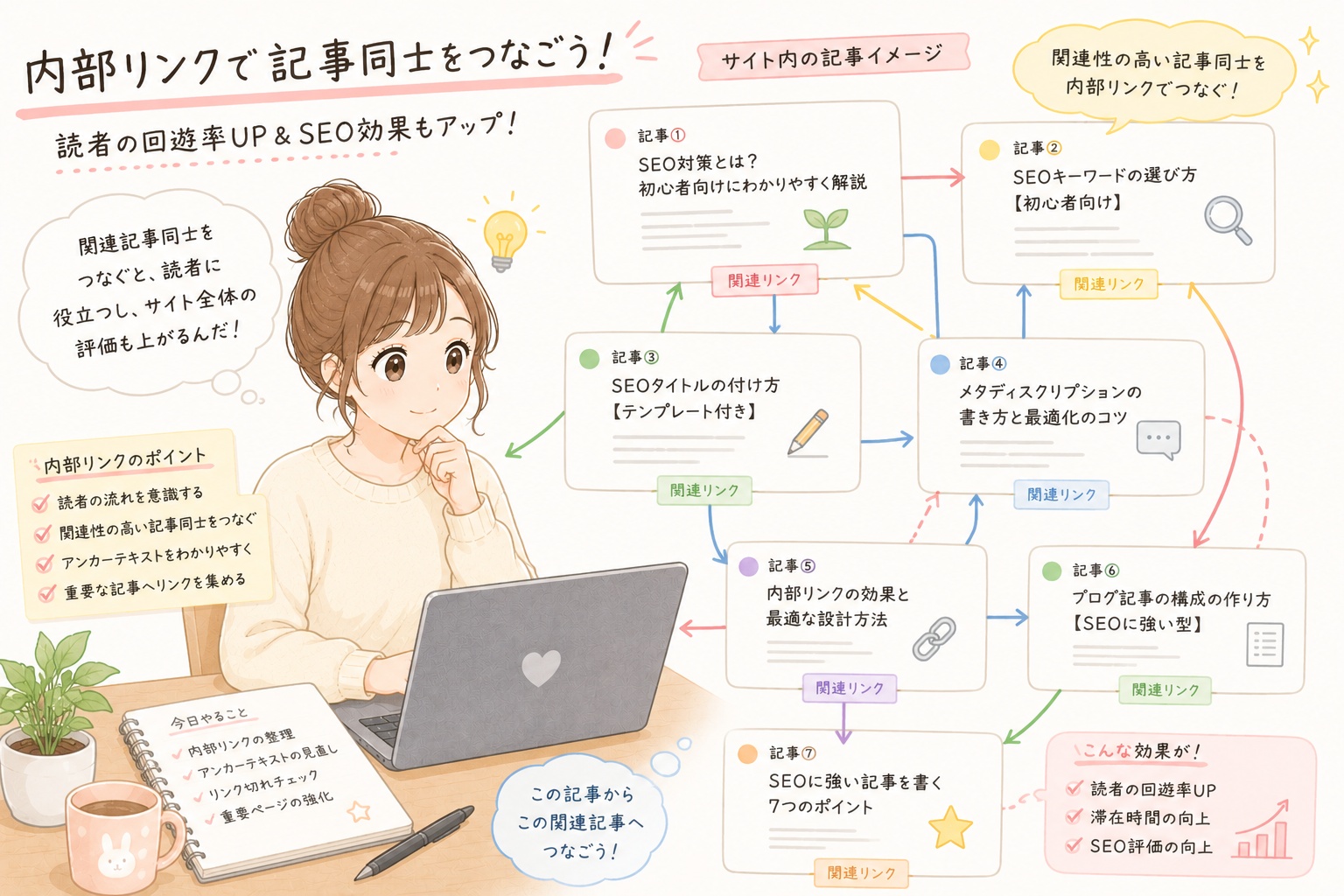 内部リンクを考える人物