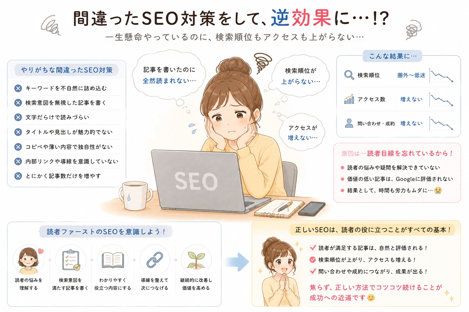 間違ったSEO対策